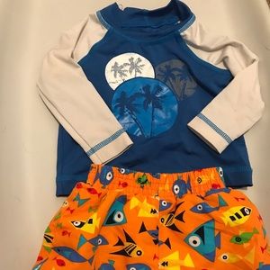 Baby Swim Bundle - REI rash guard & swim trunks